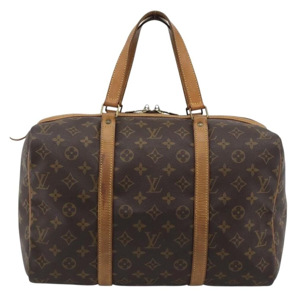 Louis Vuitton Monogram Sac Souple 35 Boston Bag Brown
